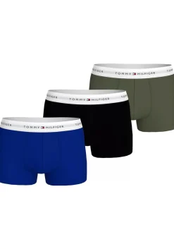 Tommy Hilfiger trunks (3-pack), heren boxers normale lengte, kobalt, blauw, groen