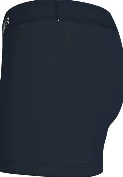 Tommy Hilfiger trunks (5-pack), heren boxers normale lengte, blauw met gekleurde tailleband