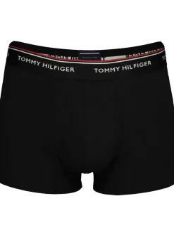 Tommy Hilfiger trunks (3-pack), heren boxers normale lengte, zwart, wit en grijs