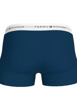 Tommy Hilfiger trunks (3-pack), heren boxers normale lengte, rood, blauw, groen