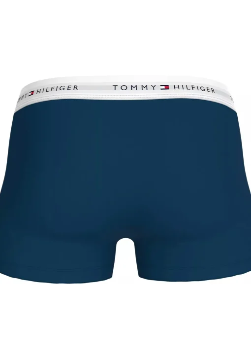 Tommy Hilfiger trunks (3-pack), heren boxers normale lengte, rood, blauw, groen