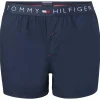 Tommy Hilfiger woven boxershort (1-pack), heren boxer katoen, wijd model, blauw uni