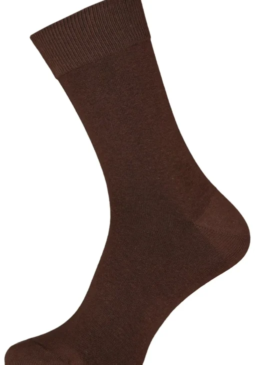 VENT herensokken katoen (2-pack), donkerbruin