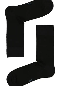 VENT herensokken katoen (5-pack), zwart, navy en jeansblauw
