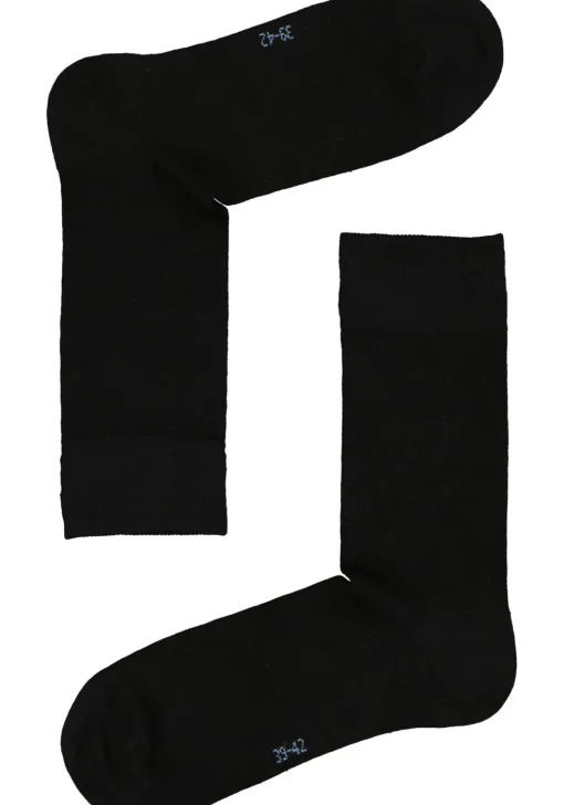 VENT herensokken katoen (5-pack), zwart, navy en jeansblauw
