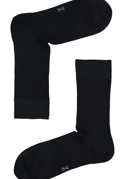 VENT herensokken katoen (5-pack), zwart, navy en jeansblauw