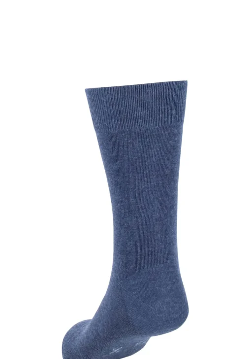 VENT herensokken katoen (5-pack), zwart, navy en jeansblauw