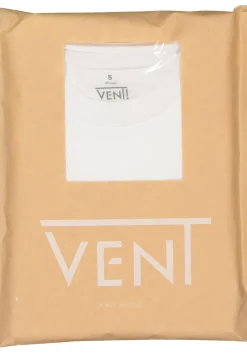 VENT wijd model T-shirt O-hals (2-pack), wit