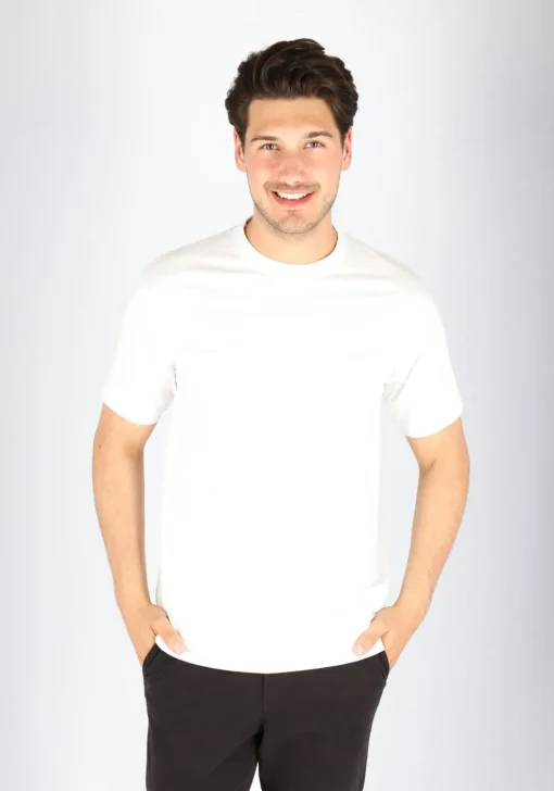 VENT wijd model T-shirt O-hals (2-pack), wit