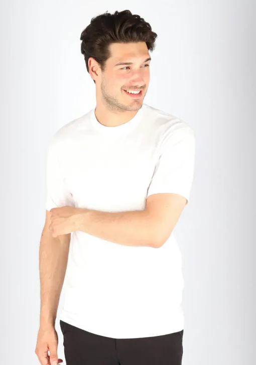 VENT wijd model T-shirt O-hals (2-pack), wit