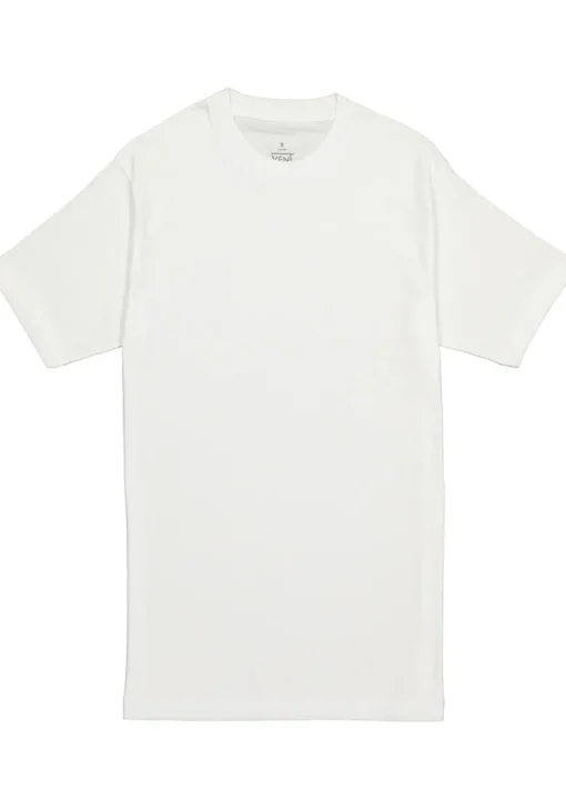 VENT wijd model T-shirt O-hals (2-pack), wit