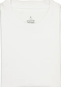 VENT wijd model T-shirt O-hals (2-pack), wit