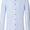 VENTI body fit overhemd, dobby, blauw