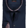 VENTI body fit overhemd, donkerblauw (contrast)