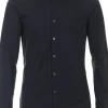 VENTI body fit overhemd, jersey, blauw