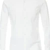 VENTI body fit overhemd, jersey, wit