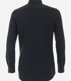 VENTI body fit overhemd, jersey, blauw