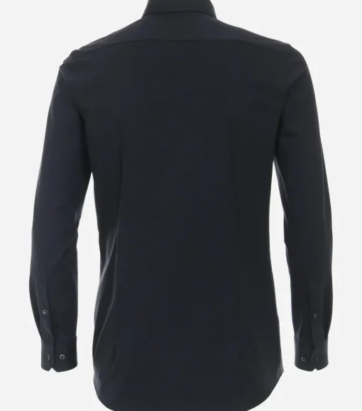 VENTI body fit overhemd, jersey, blauw