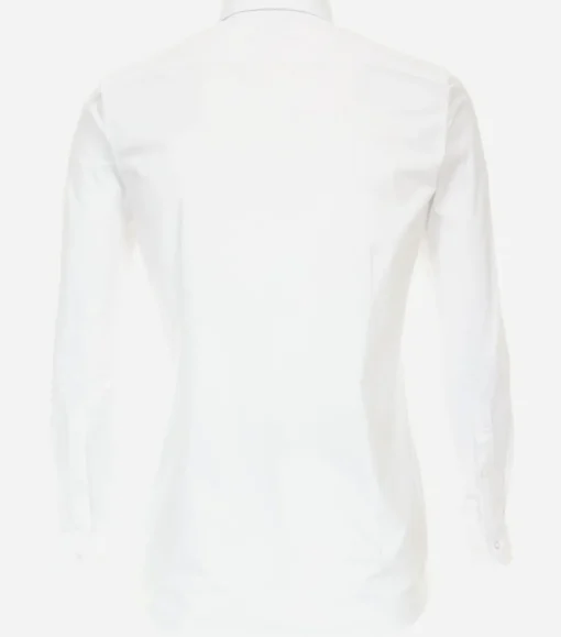 VENTI body fit overhemd, jersey, wit