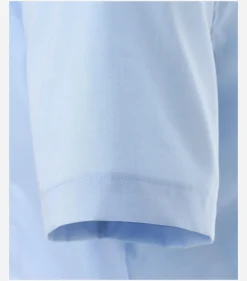 VENTI body fit overhemd, korte mouw, popeline, blauw
