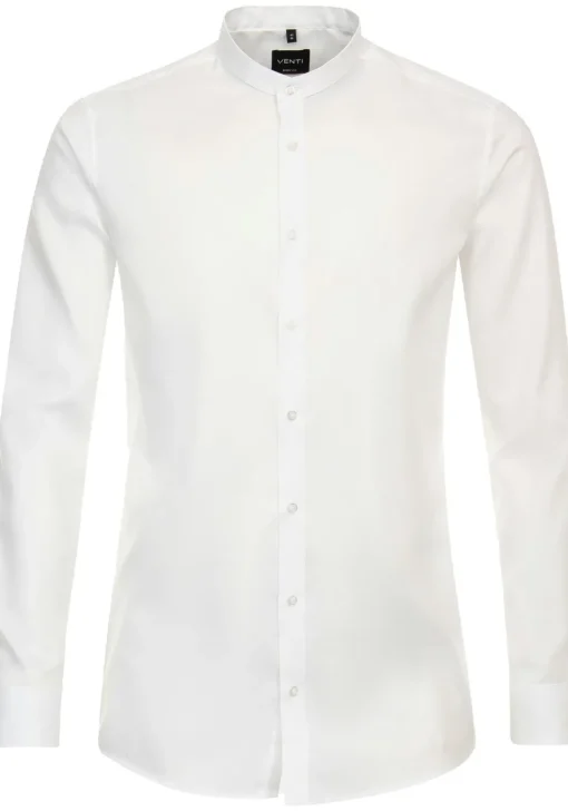 VENTI body fit overhemd, Oxford, wit
