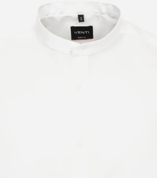 VENTI body fit overhemd, Oxford, wit