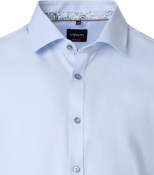 VENTI body fit overhemd, Oxford, blauw