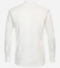 VENTI body fit overhemd, Oxford, wit