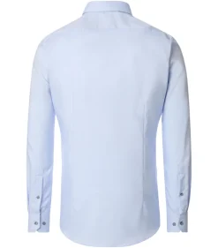 VENTI body fit overhemd, Oxford, blauw