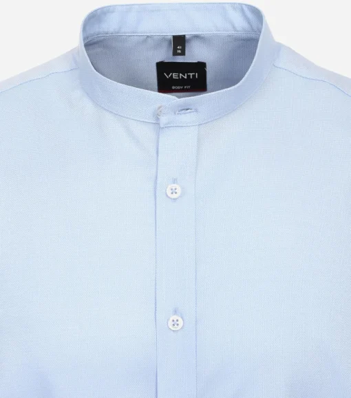 VENTI body fit overhemd, Oxford, blauw