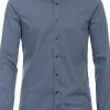 VENTI body fit overhemd, popeline, blauw