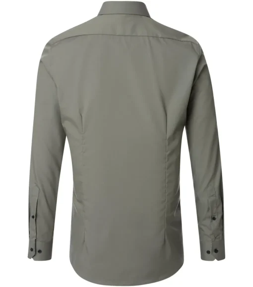 VENTI body fit overhemd, popeline, groen
