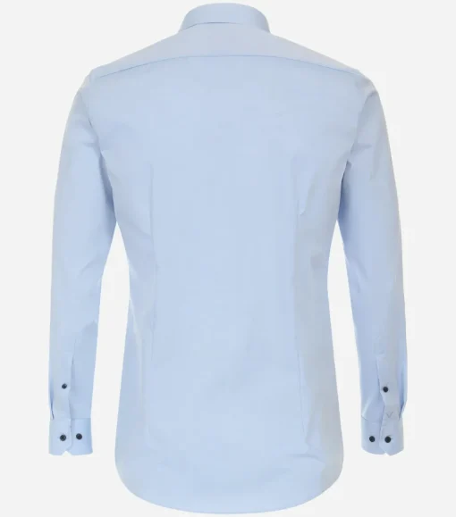 VENTI body fit overhemd, popeline, blauw