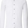 VENTI body fit overhemd, twill, wit