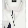 VENTI modern fit overhemd, wit structuur (contrast)