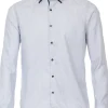 VENTI modern fit overhemd, dobby, blauw