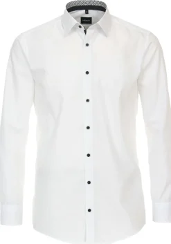VENTI modern fit overhemd, popeline, wit