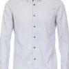 VENTI modern fit overhemd, structuur, blauw