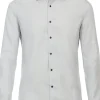 VENTI modern fit overhemd, structuur, grijs