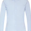 VENTI modern fit overhemd, twill, blauw gestreept