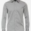 VENTI modern fit overhemd, twill, grijs