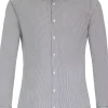 VENTI modern fit overhemd, twill, zwart gestreept