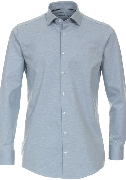 VENTI modern fit overhemd, jersey, blauw