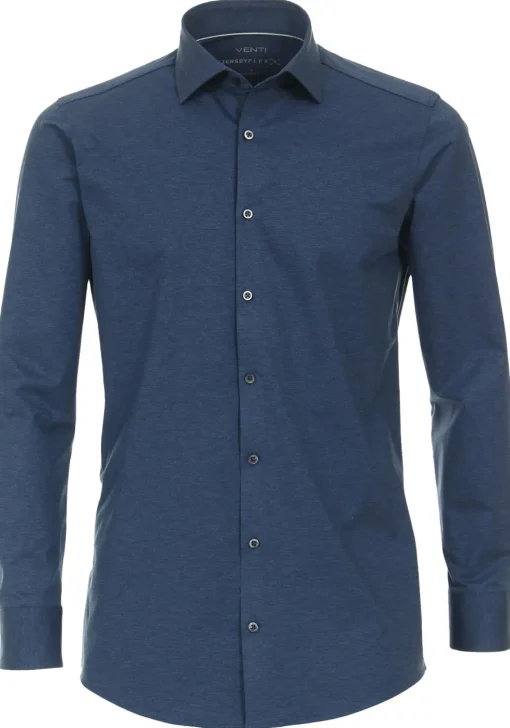 VENTI modern fit overhemd, jersey, blauw