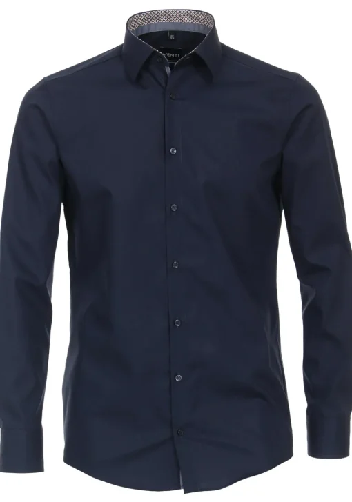 VENTI modern fit overhemd, popeline, blauw