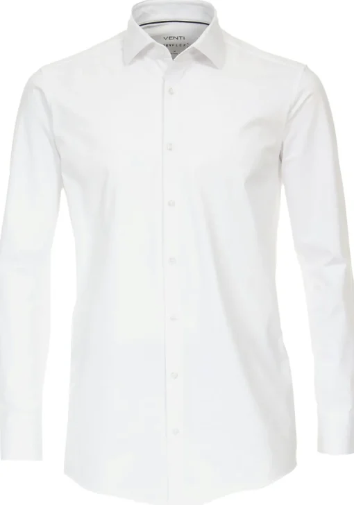 VENTI modern fit overhemd, jersey, wit