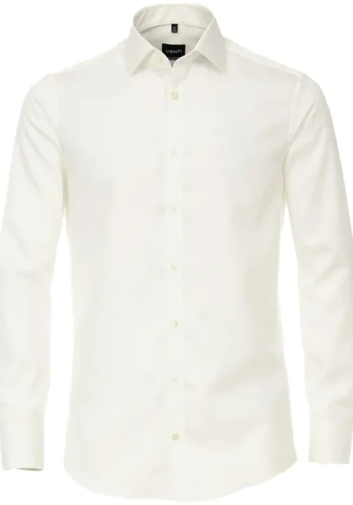 VENTI modern fit overhemd, mouwlengte 72 cm, twill, beige