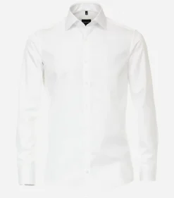 VENTI modern fit overhemd, mouwlengte 72 cm, twill, wit