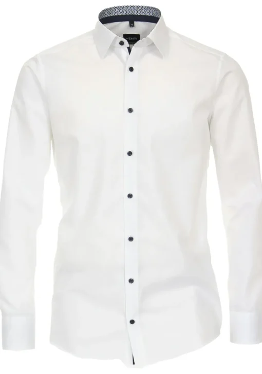 VENTI modern fit overhemd, popeline, wit