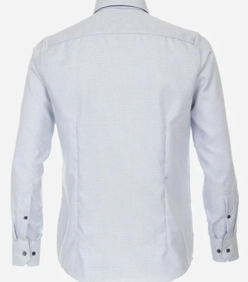 VENTI modern fit overhemd, dobby, blauw